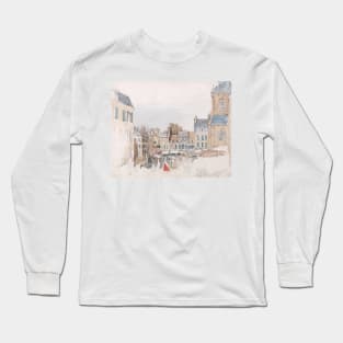 A French Market Place by David Cox Long Sleeve T-Shirt